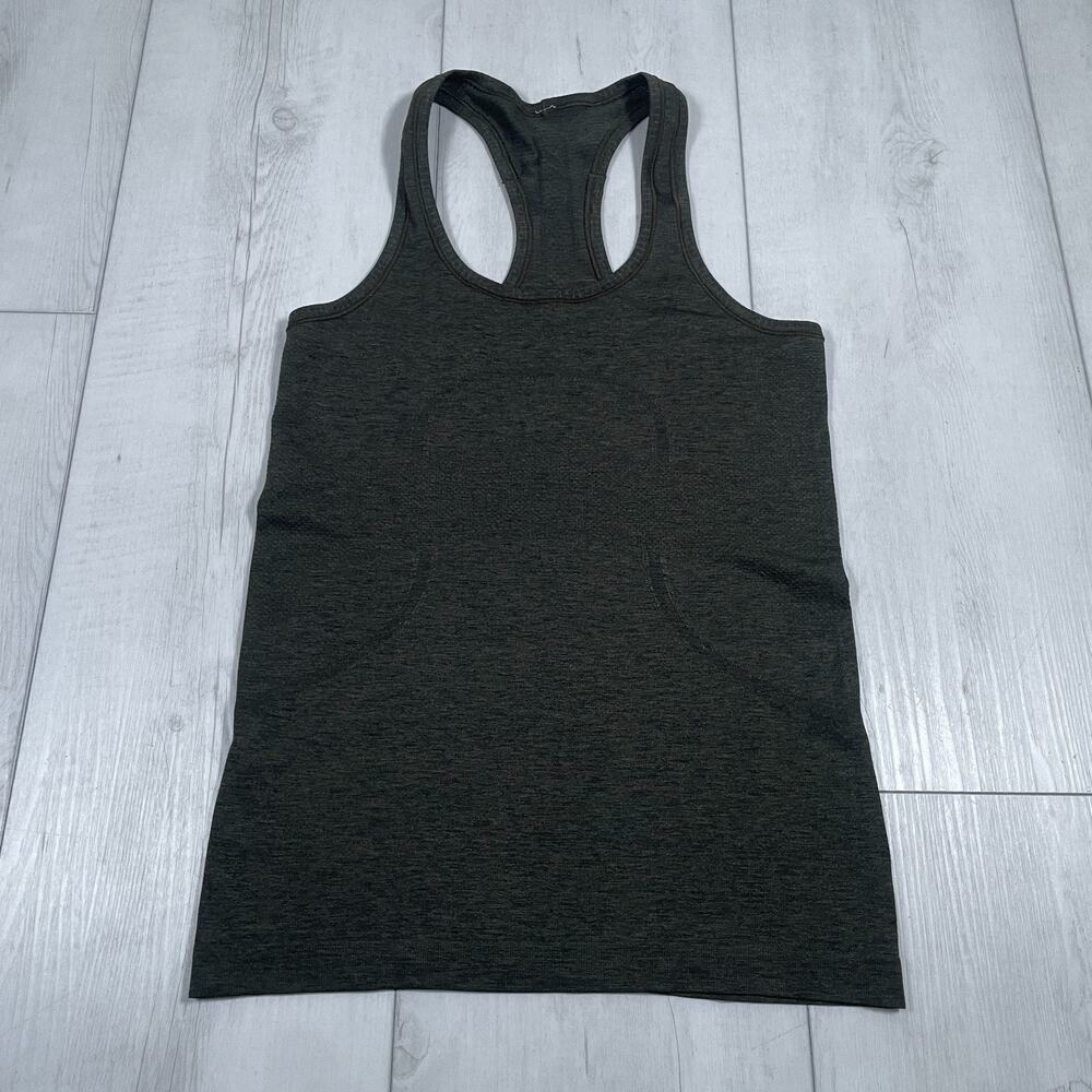 Lululemon Women's 6 Olive Green Swiftly Tech Racerback Top Gym Running Yoga